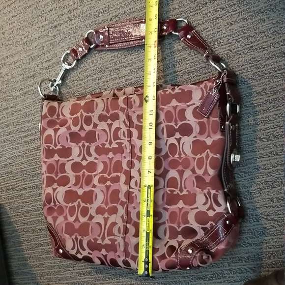 Coach Burgundy Purse - Picture 9 of 16